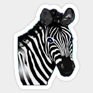 Zebra Portrait Sticker